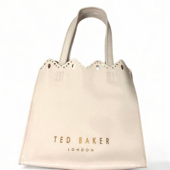 TED BAKER - BLUSH PINK/ROSE GOLD PLASTIC TOTE BAG - Picture 3 of 4